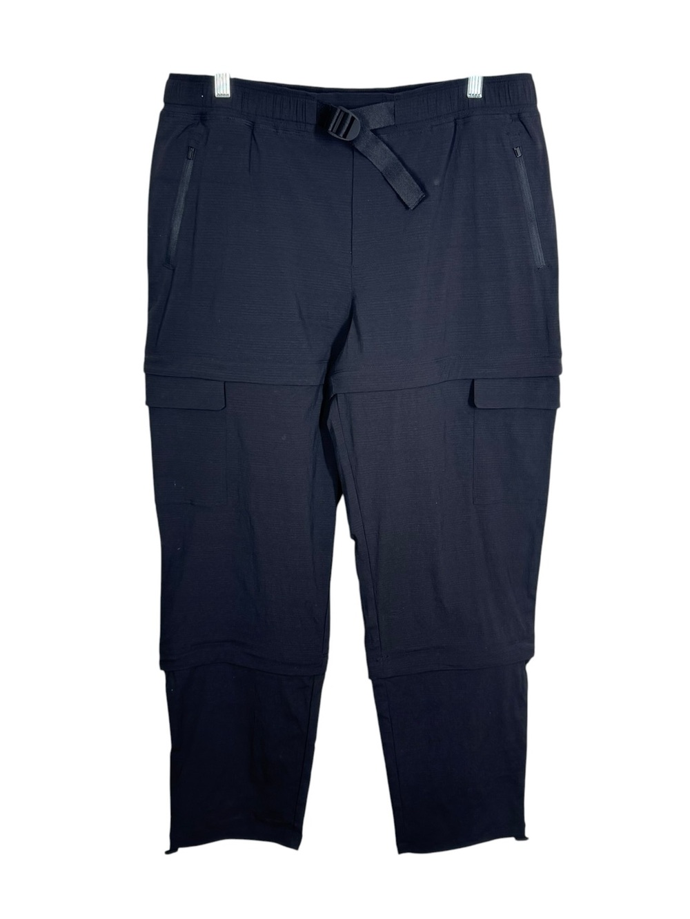 Athleta 16 XL Trekkie Convertible Hike Pant, Black Zip Off Shorts Capri 3-in-1